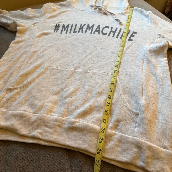 Motherhood Maternity Long Sleeve Nursing Zipper Hoodie Milk Machine XL - Picture 6 of 7